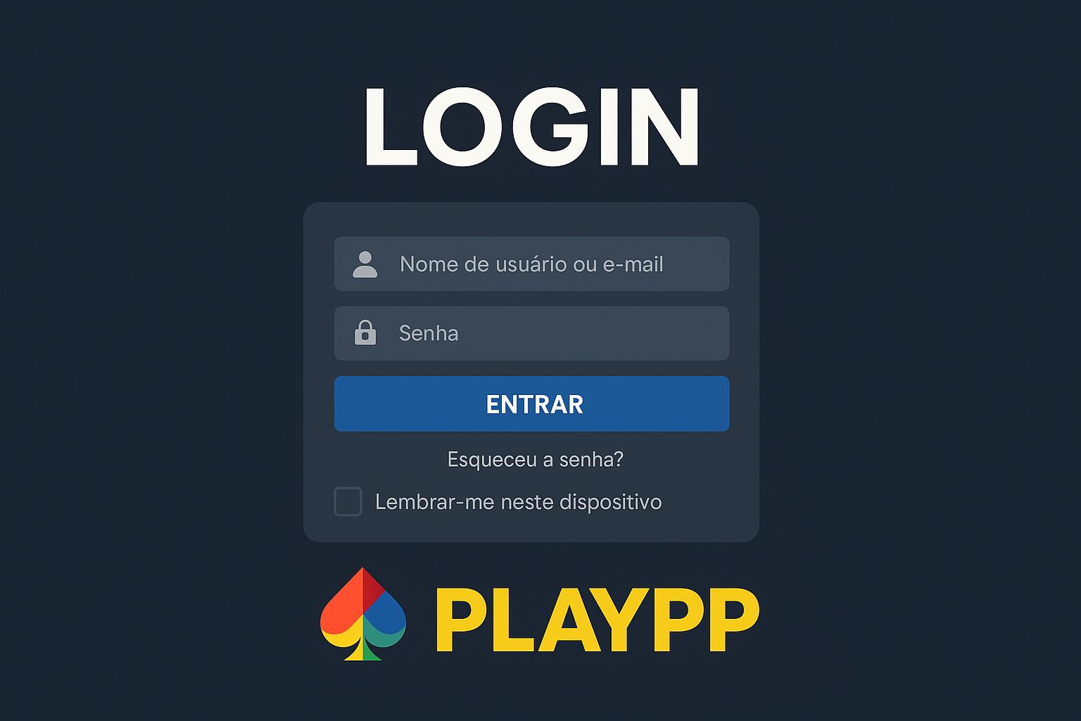 Criar uma nova Conta no plataforma PLAYPP  